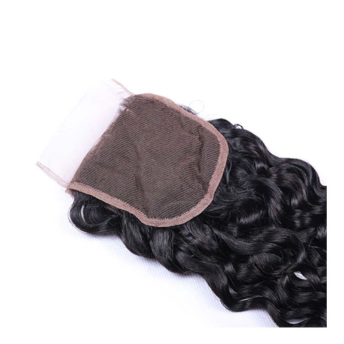Braziliaanse Water Wave Bundels Met Sluiting Non-Remy Human Hair Bundels Met Sluiting 4 stks/partij Gratis Deel