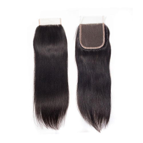 Braziliaanse Steil Haar Bundels Met Sluiting Gratis/Midden/Driedelige 4 Stks Remy Menselijk Haar Bundels met Vetersluiting